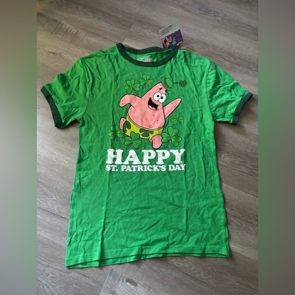 Nickelodeon Sponge bob Green St. Patrick's Day Tee